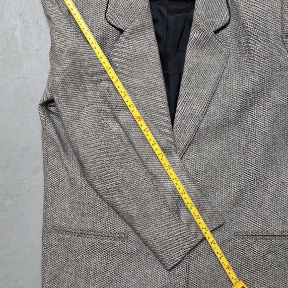 Alfred Dunner Women's Wool Classic Heathered Gray 2 Button Sz 8 Blazer Jacket - Picture 15 of 15